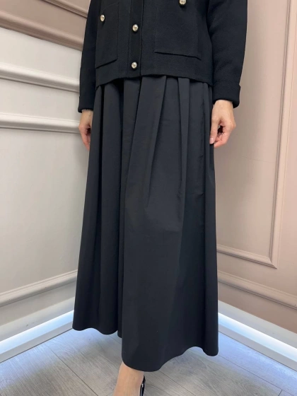 Exquise E25K05115027 Siyah Jakalya Etek