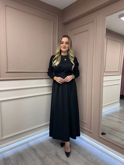 Exquise E25K05118016 Siyah Wrenlee Elbise