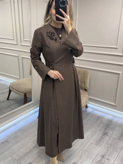 Exquise E25K05118030 Aıla Çok Renkli Elbise