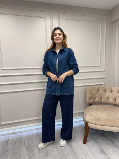 Exquise E25K05133002 İndigo Jazmyne Denim Ceket