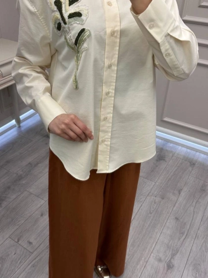 Exquise E26Y06210040 Taba Clarette Pantolon