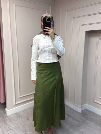 Exquise E26Y06215030 Haki Burnice Etek