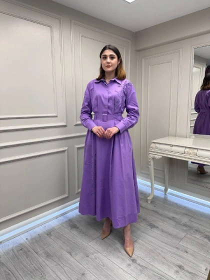 Exquise E26Y06218273 Lila Delrico Elbise