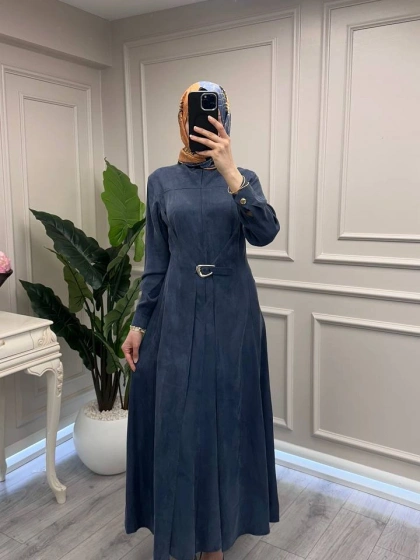 Exquise E26Y06218545 Lacivert Roseora Elbise