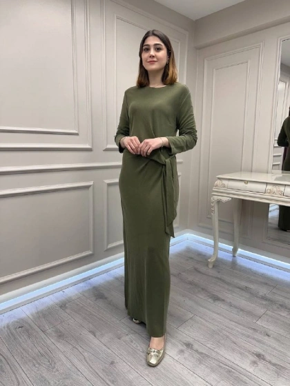 Exquise E26Y06271020 Haki Gascon Elbise