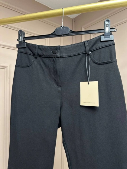 Yusuf Özdemir 25Y1117 Siyah İspanyol Paça Pantolon