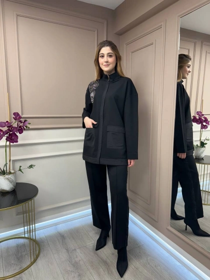 Ghisa 25YFETKM3010 Siyah İkili Takım