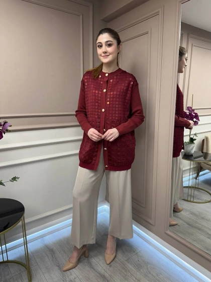 Ghisa 25YGSCKT3027 Mürdüm Ceket