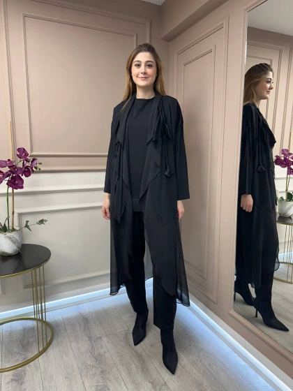 Ghisa 25YGSTKM2669 Siyah Üçlü Takım