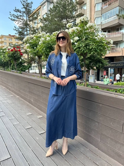 Ghisa 25YGSTKM4029 Mavi Etekli Takım