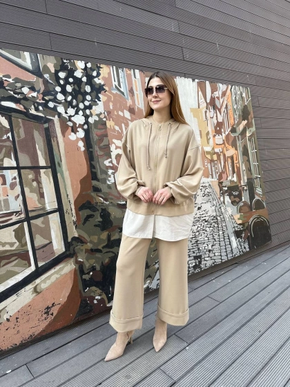 Ghisa 25YGSTKM4837 Bej İkili Takım