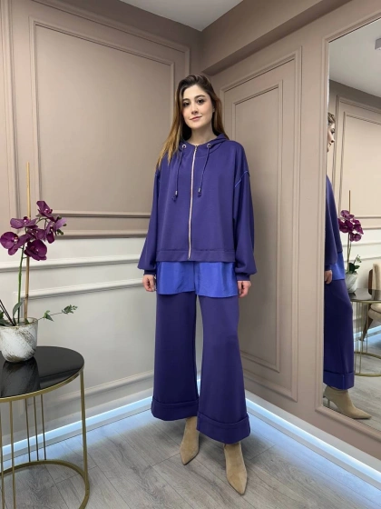 Ghisa 25YGSTKM4837 Morcivert İkili Takım