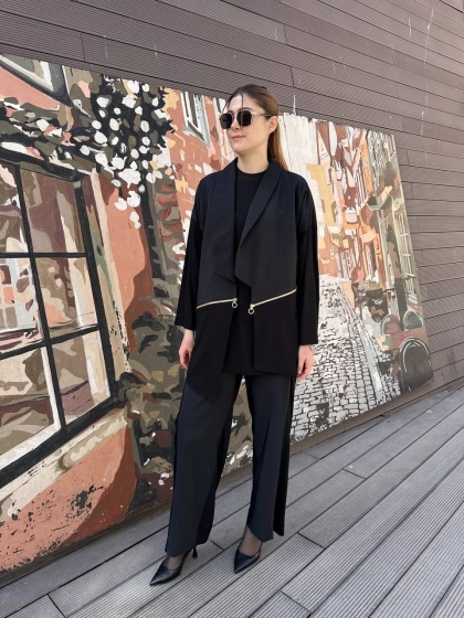 Ghisa 25YGSTKM4867 Siyah İkili Takım