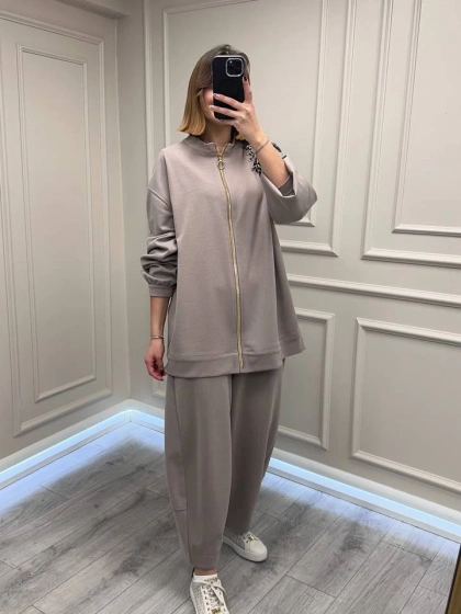 Ghisa 26KGSTKM3260 Taş Yakası Taş İşlemeli Takım