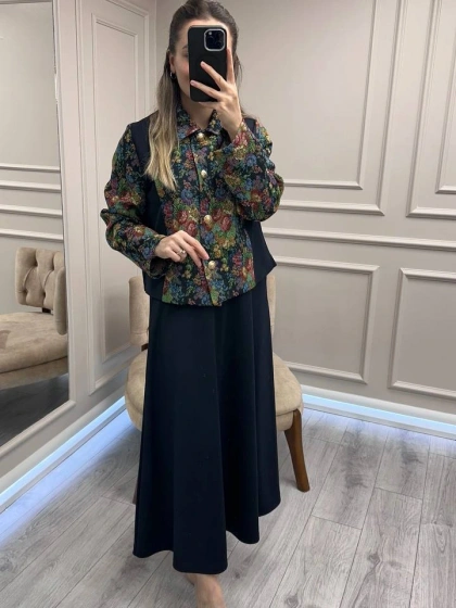 Ghisa 26KGSTKM3342 Lacivert İkili Takım