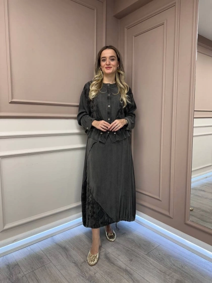 Ghisa 26KGSTKM4046 Kahve Etekli Takım