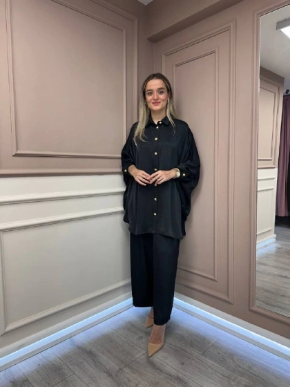 Ghisa 26KGSTKM4086 Siyah İkili Takım