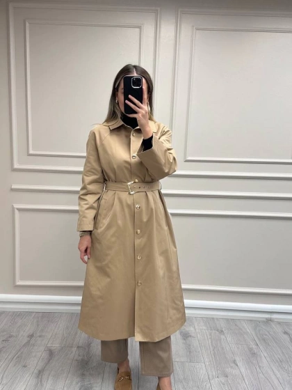 Ghisa 26KGSTRN2687 Camel Kemerli Trençkot