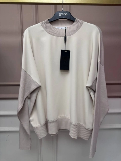 Ghisa 26KÖRBLZ4907 Taş Önü Şifon Kumaş Detaylı Bluz