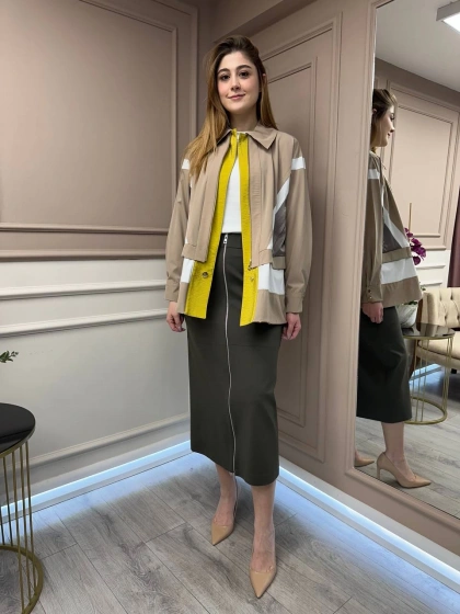 Ghisa 5KGSCKT3022 Camel Ceket