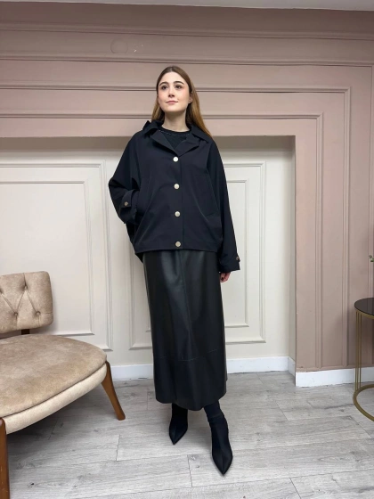 Ghisa 5KGSKAP3896 Siyah Kısa Kap