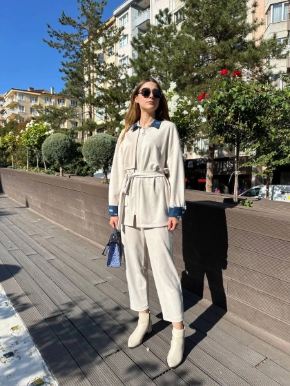 Ghisa 5KGSTKM3964 Taş Detaylı İkili Takım