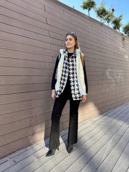 Ghisa 5KGSYLK3987 Krem Yelek