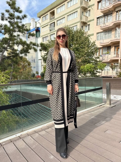 Ghisa 5KÖRHRK3011 Bej Uzun Hırka