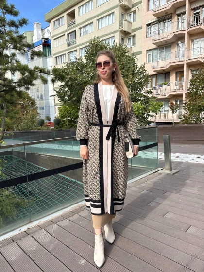 Ghisa 5KÖRHRK3011 Vizon Uzun Hırka