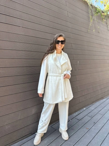 Heddy & Nurcan Çetin 24254 Ekru Yelek