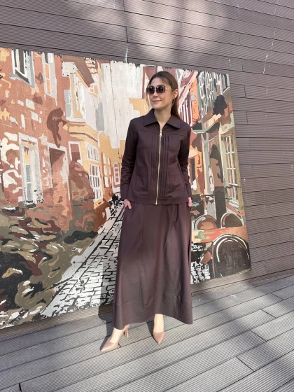 Hilay HLY0125Y101.004 Kahverengi Alicia Etekli Takım