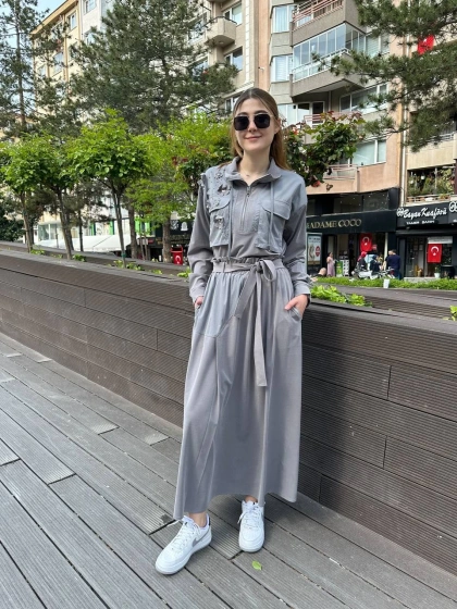 Hilay HLY0125Y101.020 Gri Hazel Etekli Takım