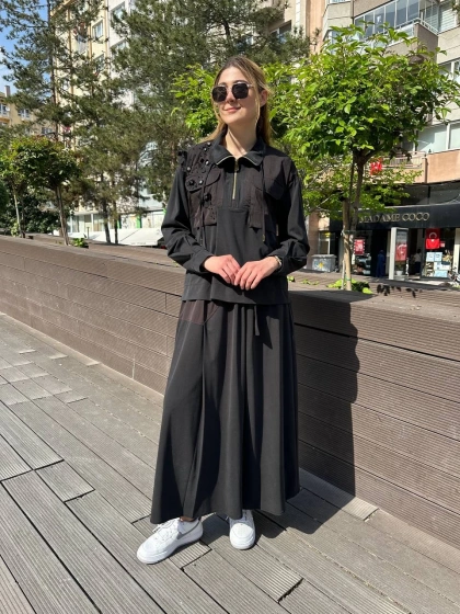 Hilay HLY0125Y101.020 Siyah Hazel Etekli Takım