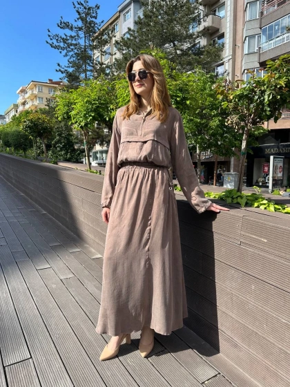 Hilay HLY0125Y101.026 Kahverengi Esta Etekli Takım