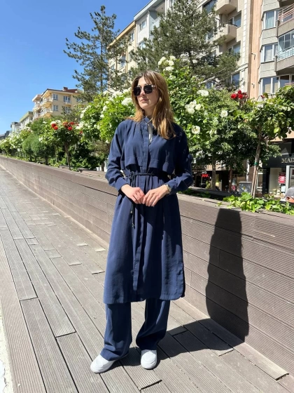 Hilay HLY0125Y101.032 Lacivert Casandra Pantolonlu Takım
