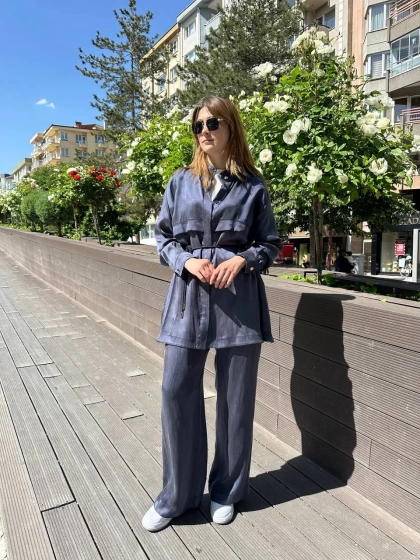 Hilay HLY0125Y101.042 Lacivert Jasmy Pantolonlu Takım