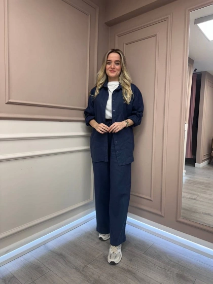 HNS HNSKTNTKM Lacivert Keten İkili Takım