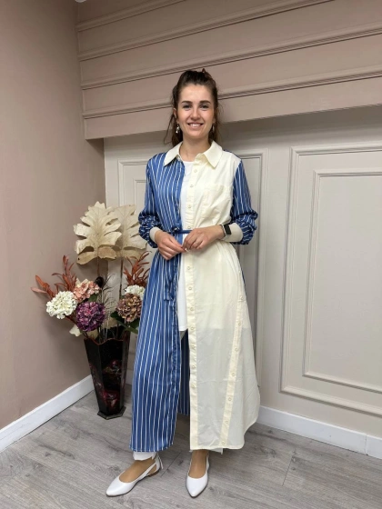 İnvee 6636 Ekru Gömlek Kap