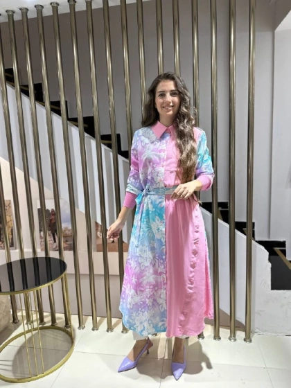 İnvee 6636 Pembe Detaylı Gömlek Kap