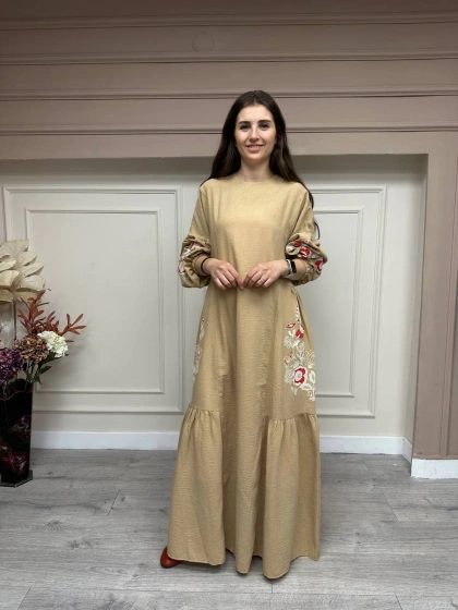 İnvee 6784 Camel Elbise