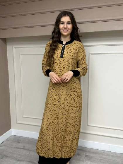 İnvee 6892 Camel Elbise