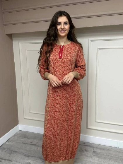 İnvee 6892 Nar Çiçeği Elbise