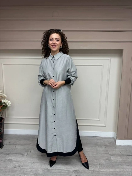 İnvee 6895 Ekru Çizgili Kap