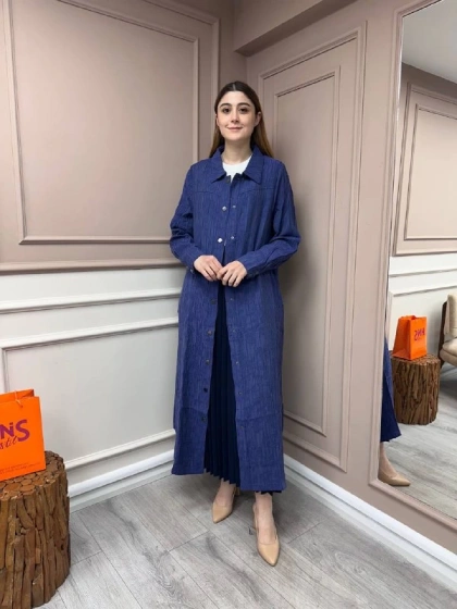 İnvee 6981 İndigo Çıtçıtlı Kap