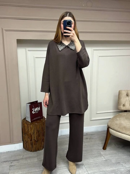 İnvee 7046 Kahve İkili Takım