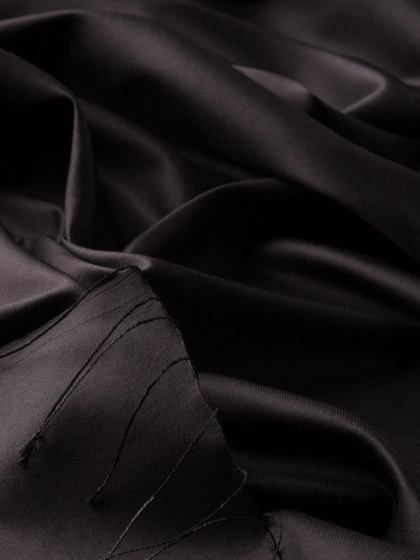 İpekevi 02911 Siyah Düz İpek Şal