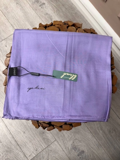 İpekevi 04347 Lila Düz Şal