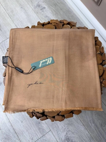 İpekevi 04347 Sütlü Kahve Düz Şal