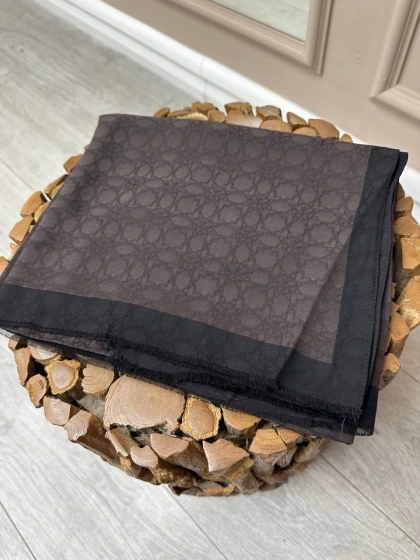 İpekevi 04356 Kestane Dört Mevsim Monogram Şal