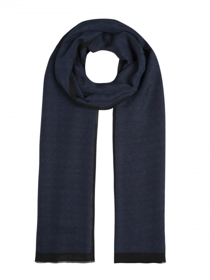 İpekevi 04356 Koyu Lacivert Dört Mevsim Monogram Şal